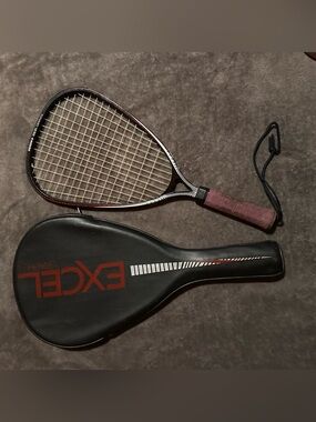 Vintage Ektelon Excel Graphite Racquetball Racquet with Original Cover.